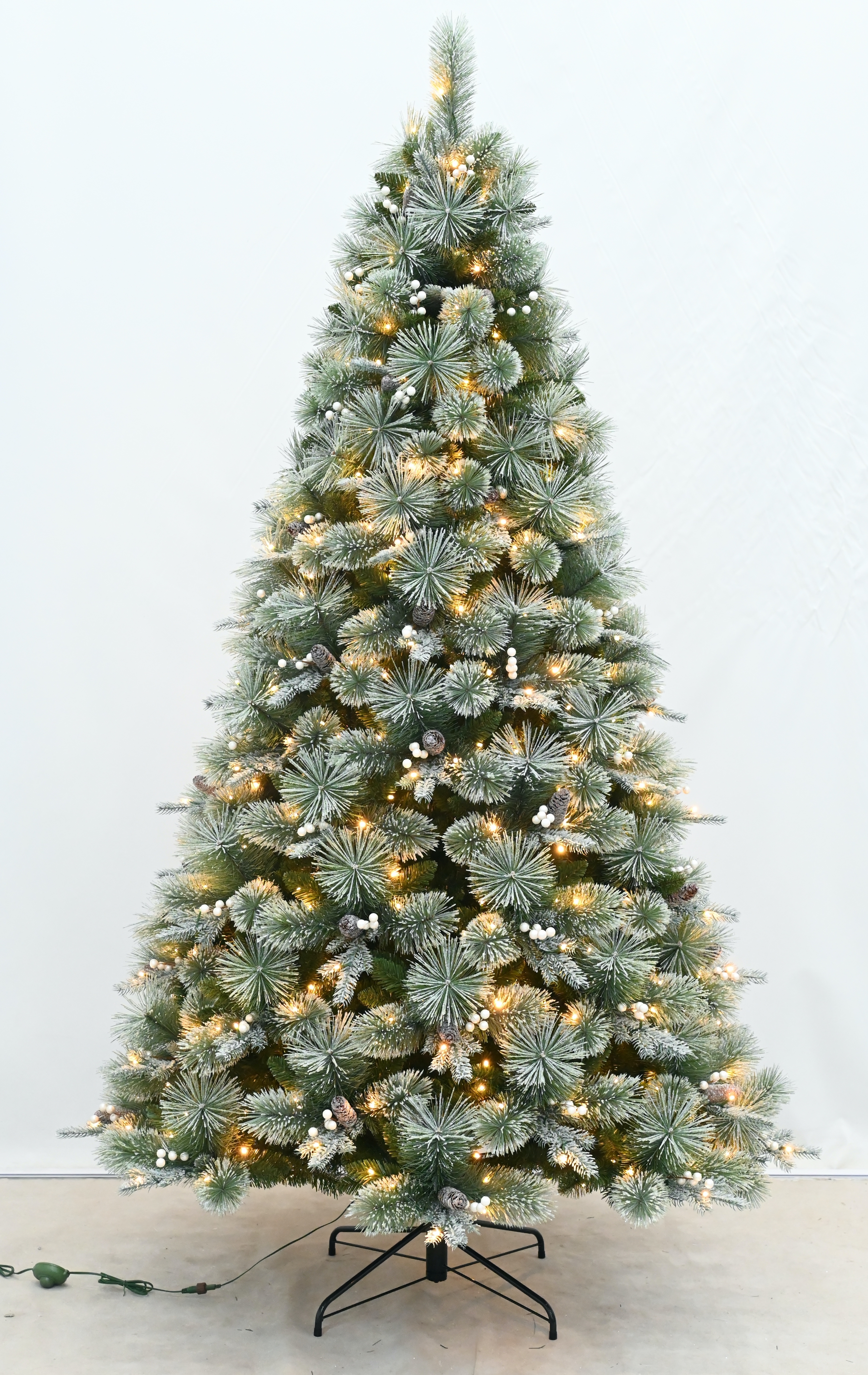 Flocked Christmas Tree - Warm White