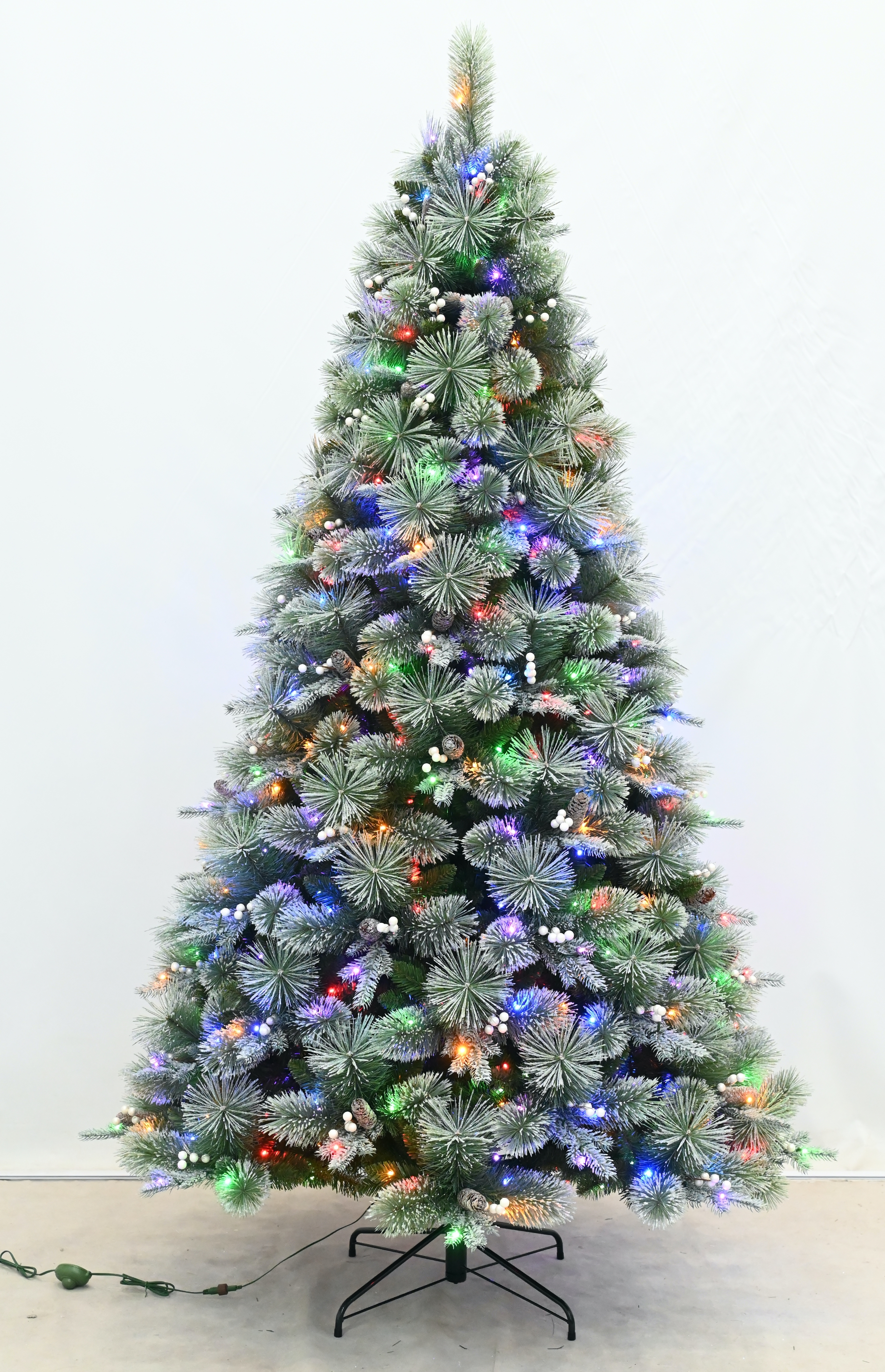 Flocked Christmas Tree - Multicolor