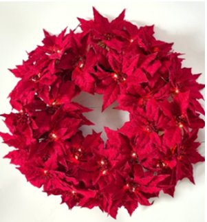 Poinsettia Wreath